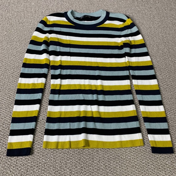 Hallhuber Womens Sweater Size Small Multicolor Striped Long Sleeves Pullover - Picture 1 of 10